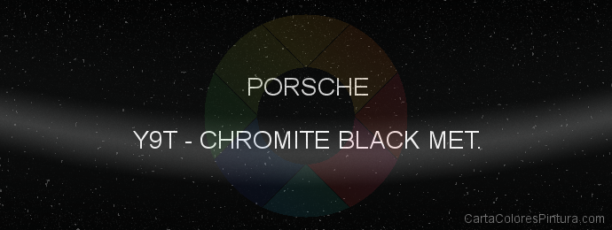 Pintura Porsche Y9T Chromite Black Met.