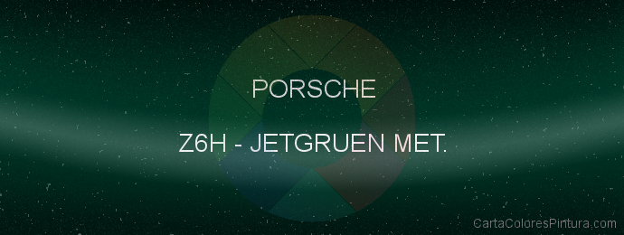 Pintura Porsche Z6H Jetgruen Met.