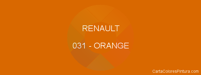 Pintura Renault 031 Orange