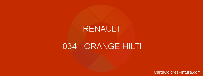 Pintura Renault 034 Orange Hilti