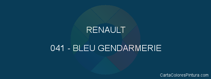 Pintura Renault 041 Bleu Gendarmerie