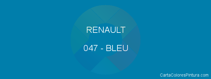 Pintura Renault 047 Bleu