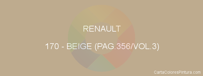 Pintura Renault 170 Beige (pag.356/vol.3)