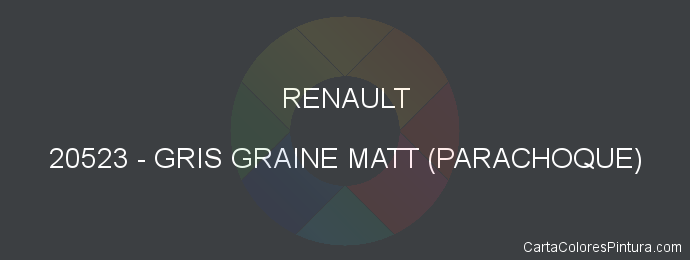 Pintura Renault 20523 Gris Graine Matt (parachoque)