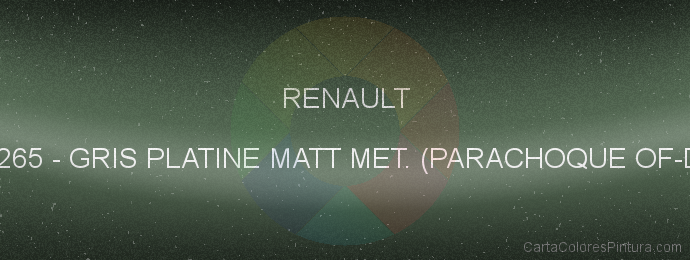 Pintura Renault 205265 Gris Platine Matt Met. (parachoque Of-d69)