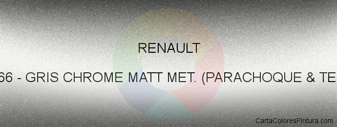 Pintura Renault 205266 Gris Chrome Matt Met. (parachoque & Techo)