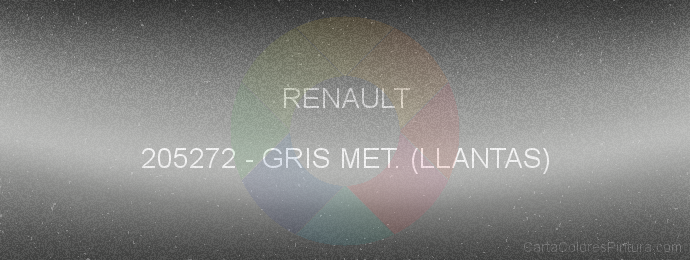 Pintura Renault 205272 Gris Met. (llantas)