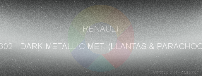 Pintura Renault 205302 Dark Metallic Met. (llantas & Parachoque)