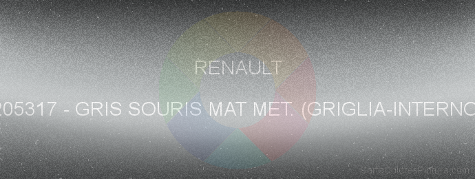 Pintura Renault 205317 Gris Souris Mat Met. (griglia-interno)