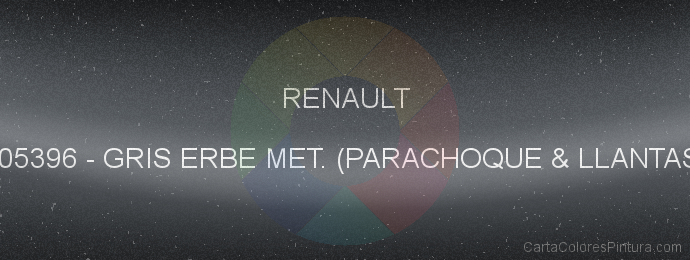 Pintura Renault 205396 Gris Erbe Met. (parachoque & Llantas)