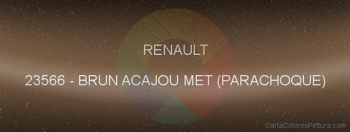Pintura Renault 23566 Brun Acajou Met (parachoque)