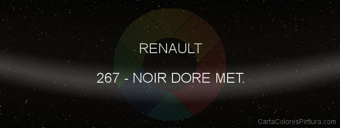 Pintura Renault 267 Noir Dore Met.