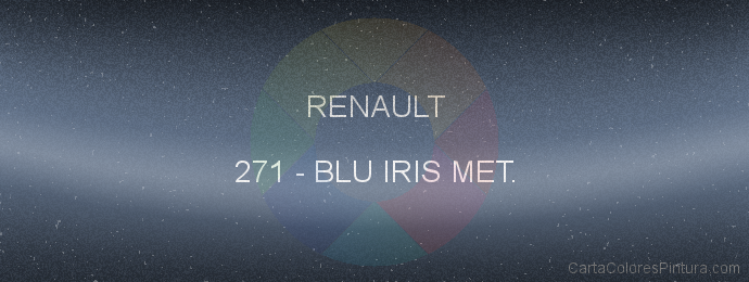 Pintura Renault 271 Blu Iris Met.
