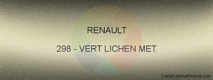 Pintura Renault 298 Vert Lichen Met.