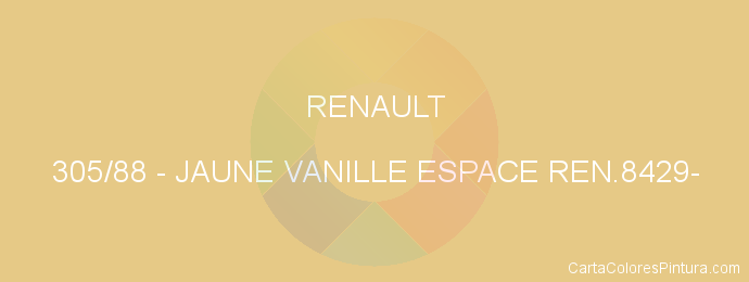 Pintura Renault 305/88 Jaune Vanille Espace Ren.8429-