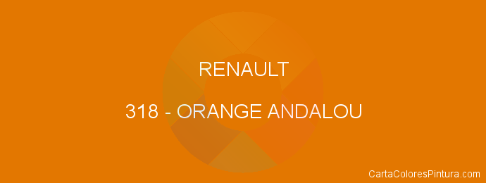 Pintura Renault 318 Orange Andalou