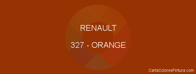 Pintura Renault 327 Orange