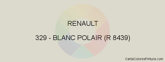 Pintura Renault 329 Blanc Polair (r 8439)