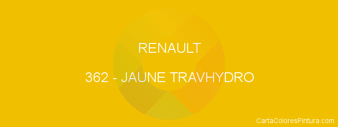 Pintura Renault 362 Jaune Travhydro