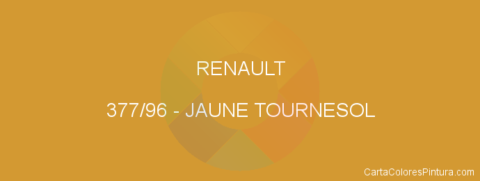 Pintura Renault 377/96 Jaune Tournesol