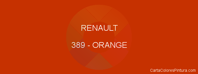 Pintura Renault 389 Orange