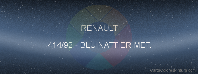 Pintura Renault 414/92 Blu Nattier Met.