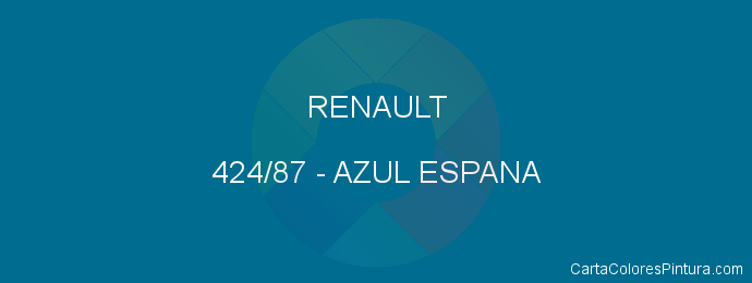 Pintura Renault 424/87 Azul Espana