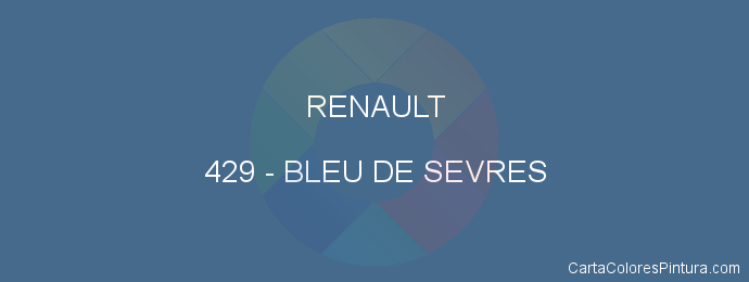 Pintura Renault 429 Bleu De Sevres