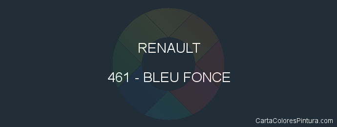 Pintura Renault 461 Bleu Fonce