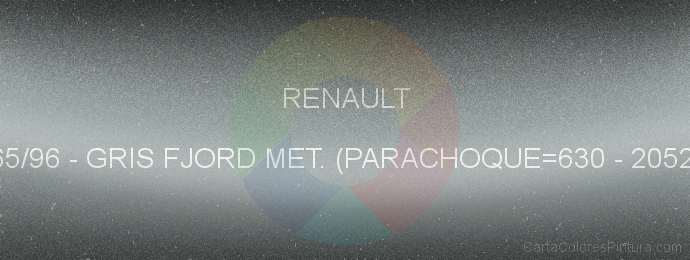 Pintura Renault 465/96 Gris Fjord Met. (parachoque=630 - 20523)