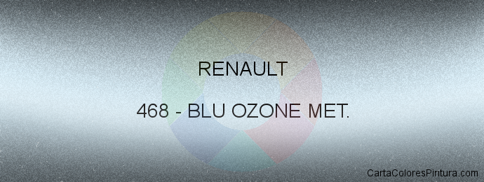 Pintura Renault 468 Blu Ozone Met.
