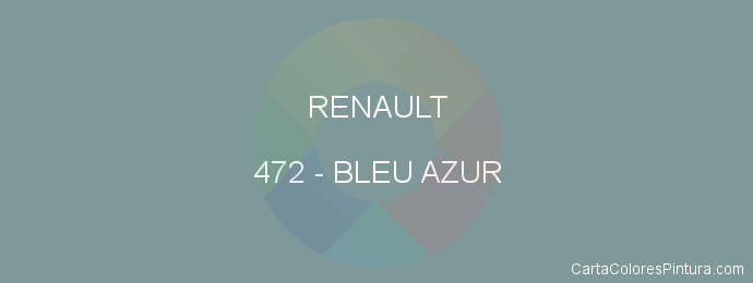 Pintura Renault 472 Bleu Azur