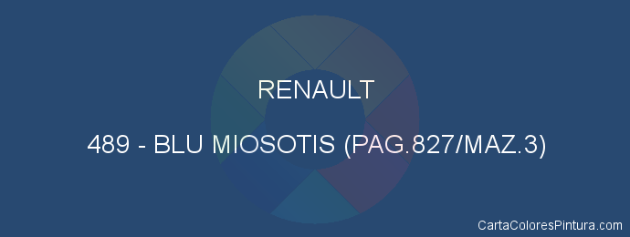 Pintura Renault 489 Blu Miosotis (pag.827/maz.3)