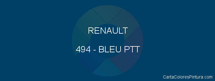 Pintura Renault 494 Bleu Ptt