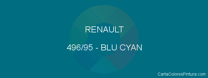 Pintura Renault 496/95 Blu Cyan