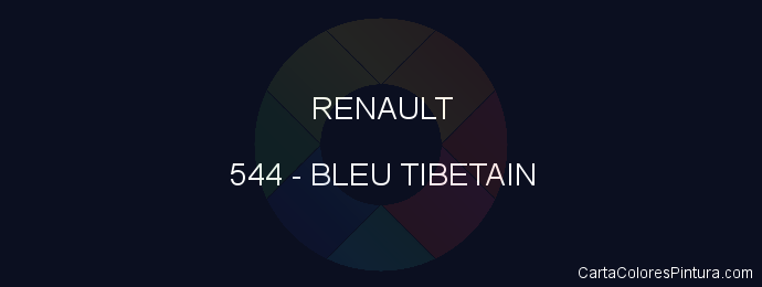 Pintura Renault 544 Bleu Tibetain