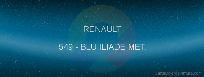 Pintura Renault 549 Blu Iliade Met.