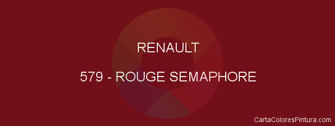 Pintura Renault 579 Rouge Semaphore