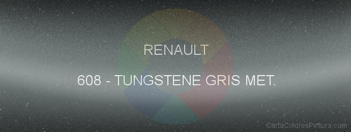 Pintura Renault 608 Tungstene Gris Met.