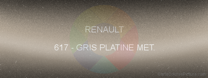 Pintura Renault 617 Gris Platine Met.