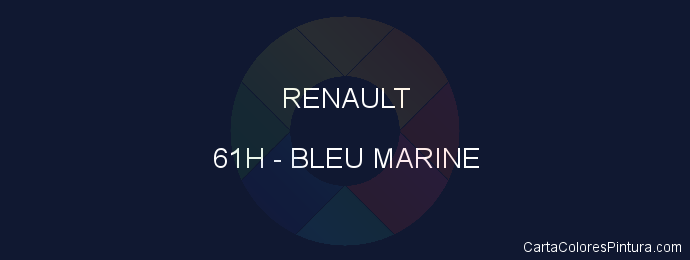 Pintura Renault 61H Bleu Marine