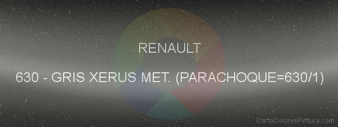 Pintura Renault 630 Gris Xerus Met. (parachoque=630/1)