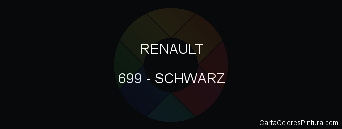 Pintura Renault 699 Schwarz