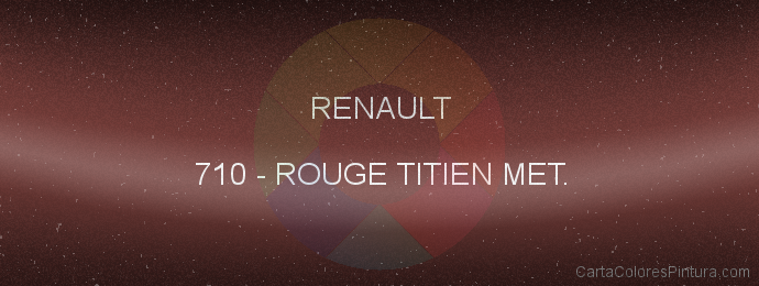 Pintura Renault 710 Rouge Titien Met.