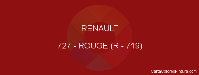 Pintura Renault 727 Rouge (r - 719)