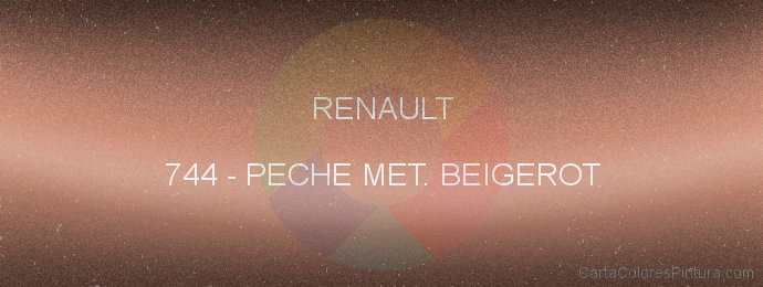 Pintura Renault 744 Peche Met. Beigerot