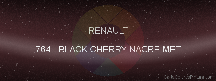 Pintura Renault 764 Black Cherry Nacre Met.