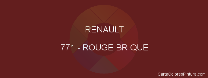 Pintura Renault 771 Rouge Brique
