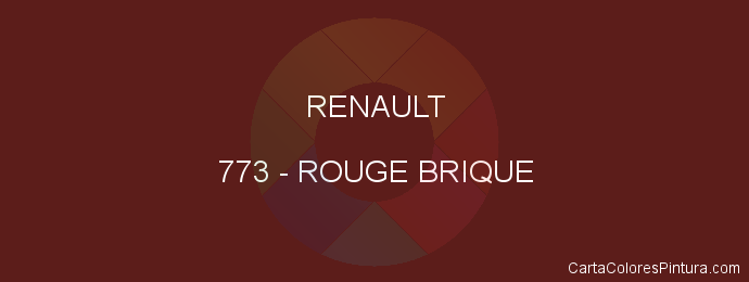 Pintura Renault 773 Rouge Brique