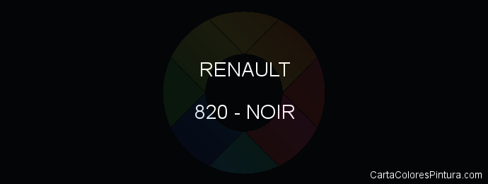 Pintura Renault 820 Noir